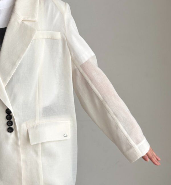  「【防シワ/アンチピリング/手洗い可】〈C.L〉シアーテーラードジャケット」|テーラードジャケット|