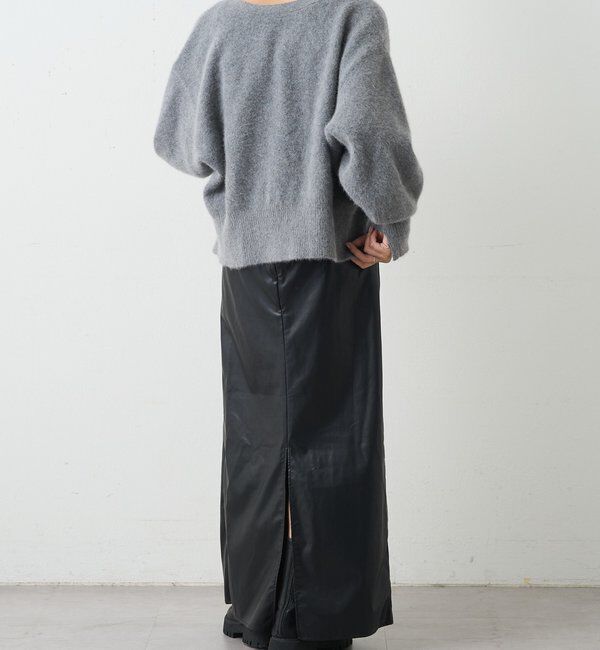  「レザーキャミワンピース」|ワンピース|