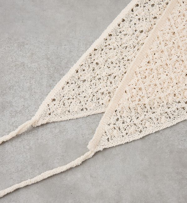 collex「ブークレーヤーンニットレースストール」|マフラー|