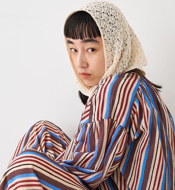 collex「ブークレーヤーンニットレースストール」|マフラー|