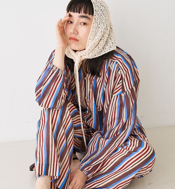 collex「ブークレーヤーンニットレースストール」|マフラー|