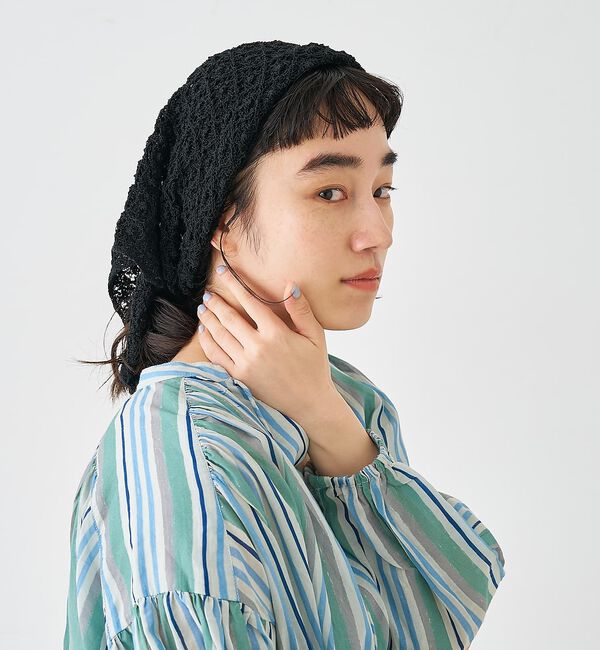 collex「ブークレーヤーンニットレースストール」|マフラー|