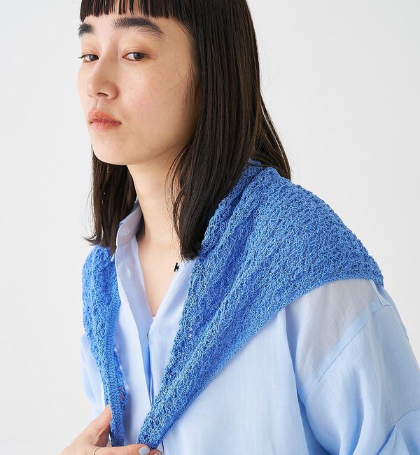 collex「ブークレーヤーンニットレースストール」|マフラー|