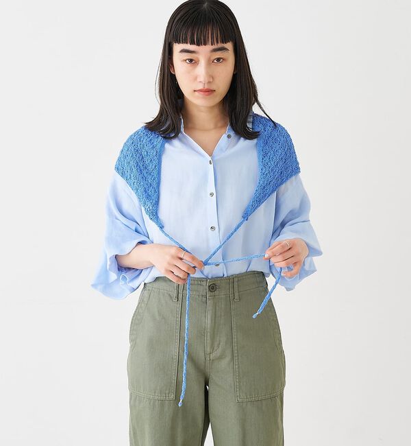 collex「ブークレーヤーンニットレースストール」|マフラー|