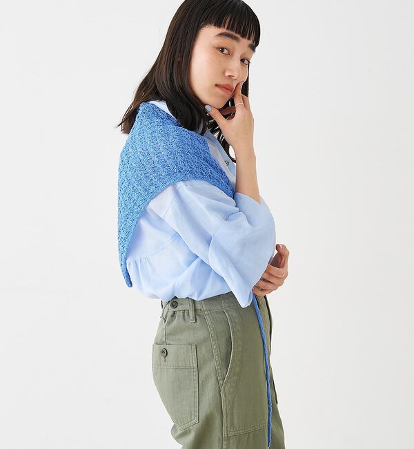 collex「ブークレーヤーンニットレースストール」|マフラー|