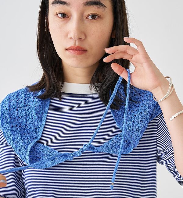 collex「ブークレーヤーンニットレースストール」|マフラー|