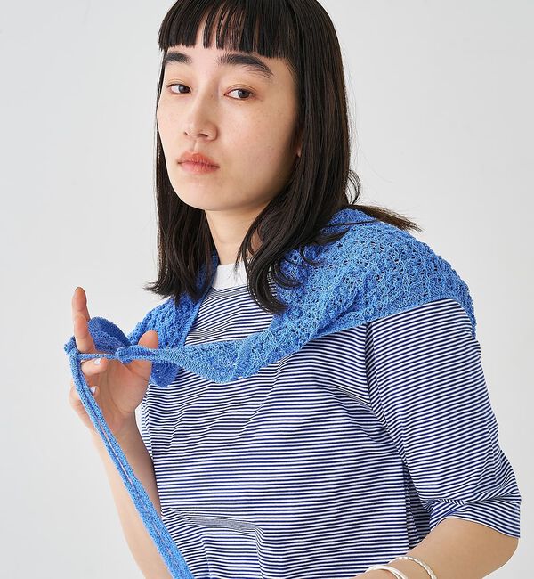 collex「ブークレーヤーンニットレースストール」|マフラー|