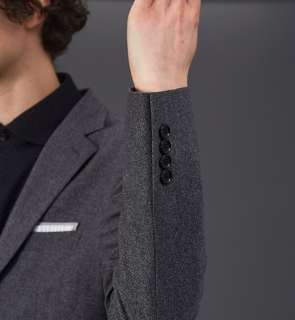 ABAHOUSE「【FLEX】セットアップ対応 2WAY ストレッチ プリント ジャケット」|テーラードジャケット|