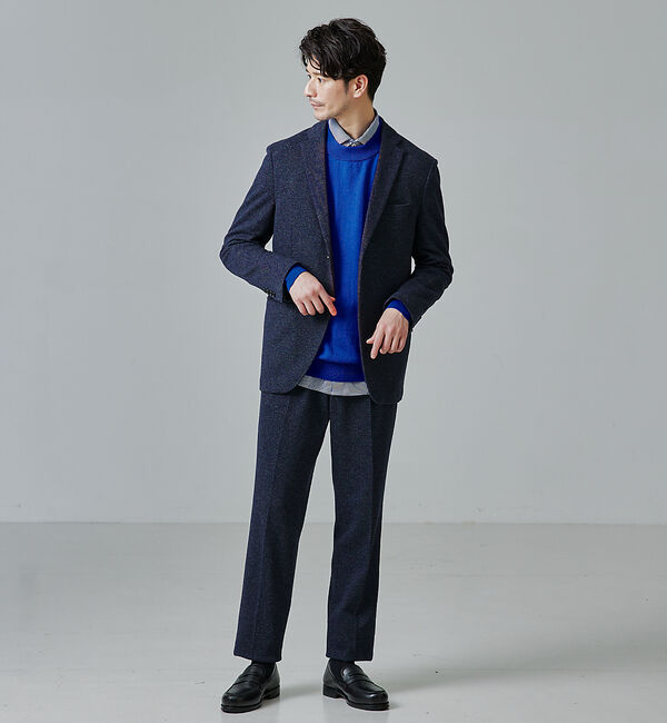 ABAHOUSE「【シルクの様な光沢】カシミヤ　モックネック　ニット」|ニット・セーター|