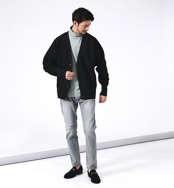 ABAHOUSE「【フロントスリット】タートルネック 長袖Tシャツ」|Tシャツ・カットソー|