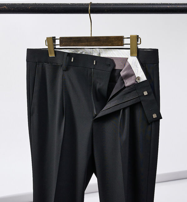 ABAHOUSE「【セットアップ対応/BRERA】ストレッチ ポプリン スラックス」|スラックス|