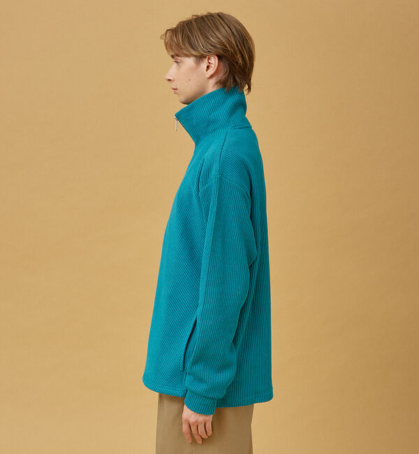 ABAHOUSE「【ハイネック】ドライバーズニット/ジップカーディガン」|カーディガン|