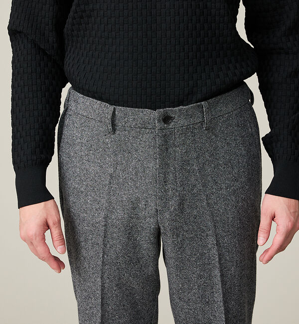 ABAHOUSE「【カシミヤブレンド】ウール ツイルスラックス / セットアップ対応」|スラックス|