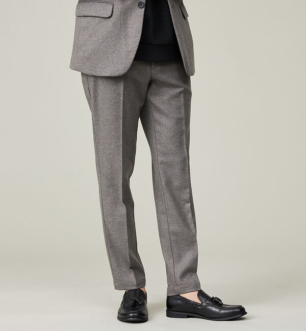 ABAHOUSE「【カシミヤブレンド】ウール ツイルスラックス / セットアップ対応」|スラックス|グレー