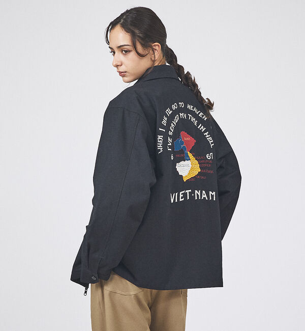 ABAHOUSE「【TAION / タイオン】NON DOWN REVERSIBLE VET BL」|ブルゾン・スタジャン|ブラック系その他1