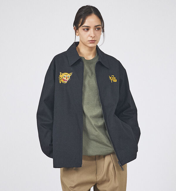 ABAHOUSE「【TAION / タイオン】NON DOWN REVERSIBLE VET BL」|ブルゾン・スタジャン|