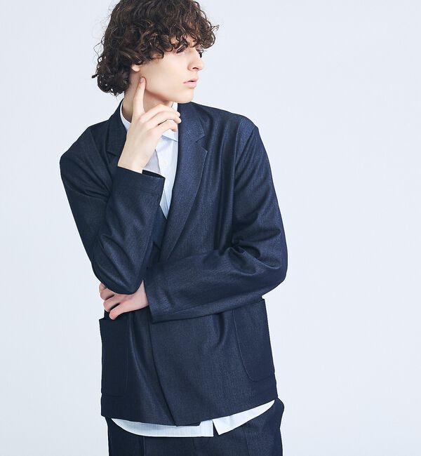 ABAHOUSE「【セットアップ対応】デニムライクツイル ダブルジャケット」|その他|