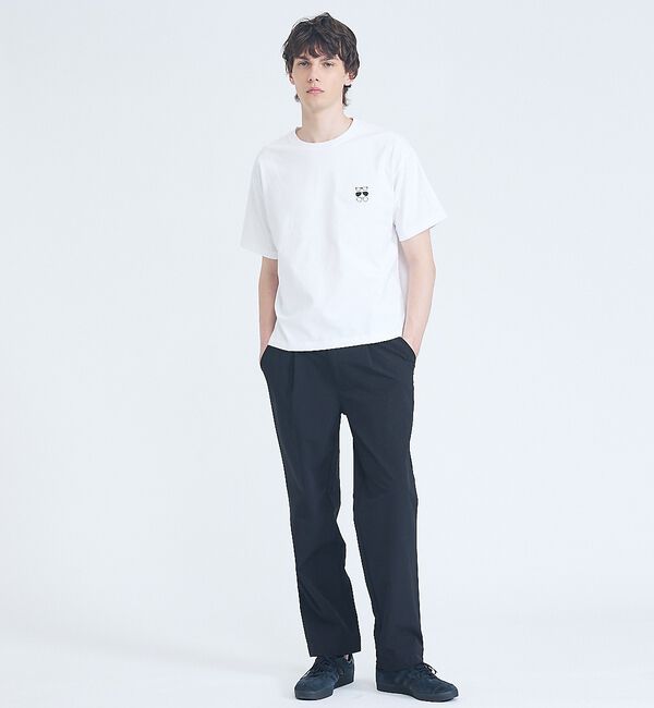 ABAHOUSE「【ストレッチ/洗える】1タック イージー ワイドテーパードパンツ」|その他|