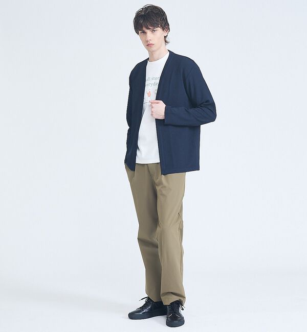 ABAHOUSE「【ストレッチ/洗える】1タック イージー ワイドテーパードパンツ」|その他|