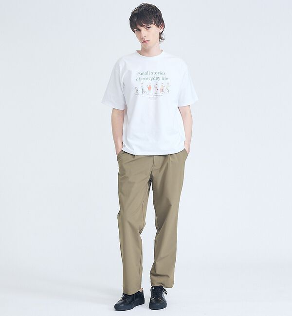 ABAHOUSE「【ストレッチ/洗える】1タック イージー ワイドテーパードパンツ」|その他|