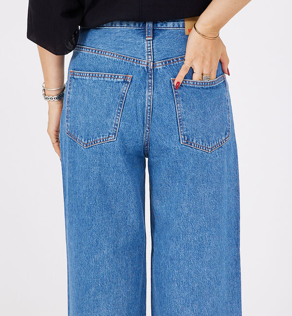 Rouge vif「【NEEDBY heritage/ニードバイ ヘリテージ】LUNA ワイドストレ」|デニム|