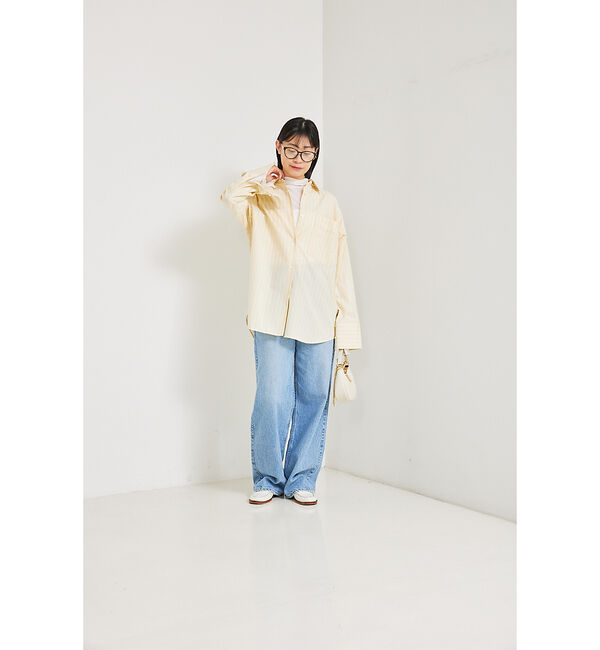 Rouge vif「ストライプオーバーシャツ」|シャツ・ブラウス|