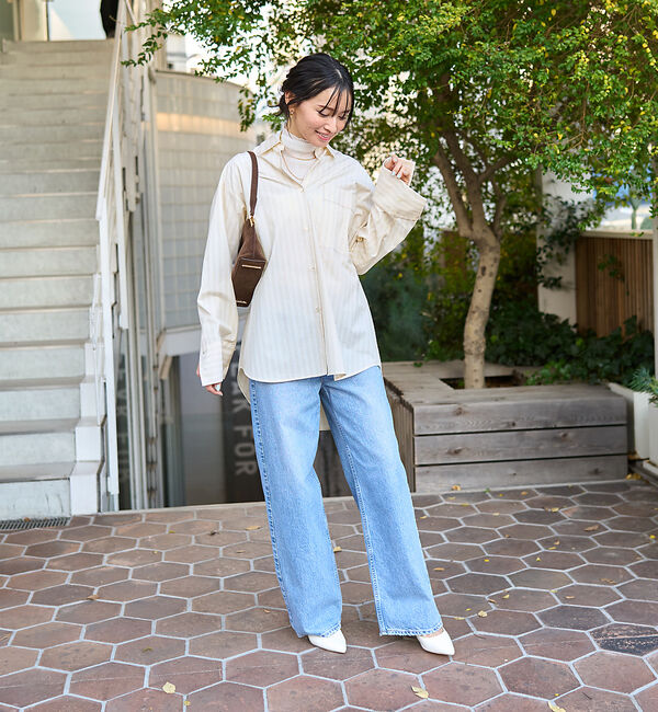 Rouge vif「ストライプオーバーシャツ」|シャツ・ブラウス|