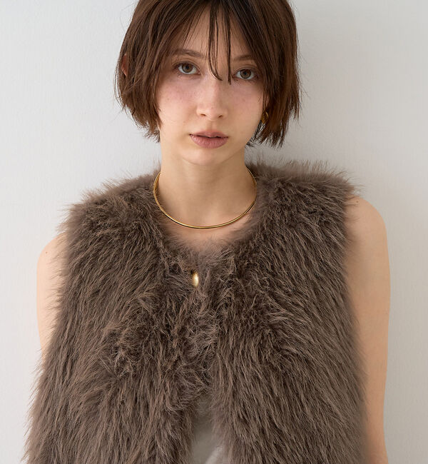 Rouge vif「【一部店舗限定】エコファーベスト」|ダウンベスト・ベスト|