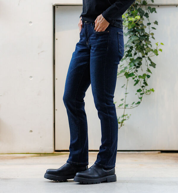 Rouge vif「【SOMETHING/サムシング】BODYFIRE / テーパードデニムパンツ」|デニム|