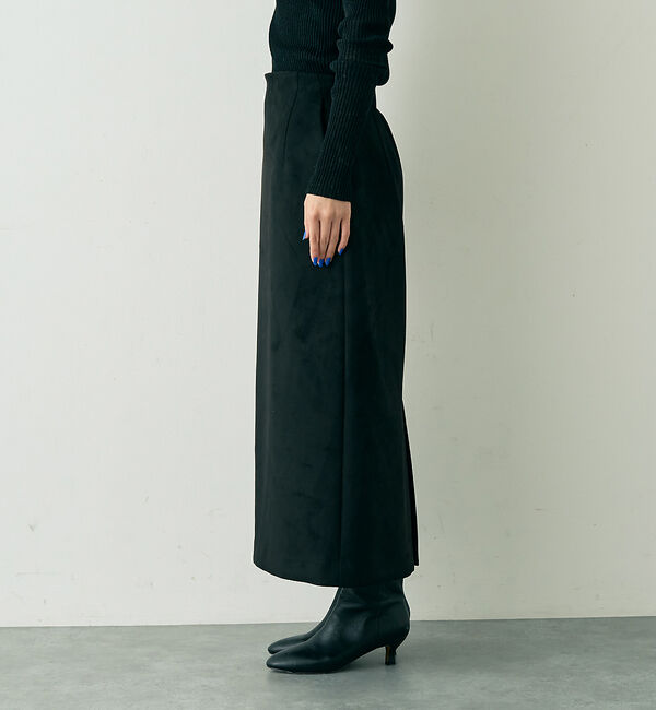 Rouge vif「フェイクスウェードストレッチタイトスカート/ナロースカート」|スカート|