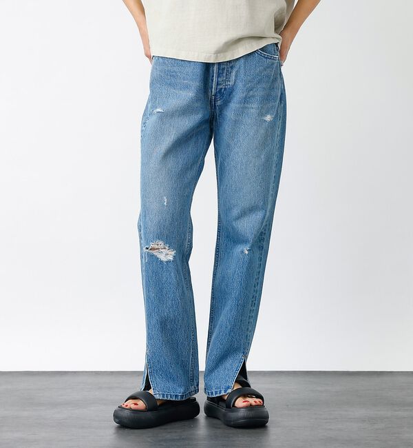 Rouge vif「【157&times;WOADBLUE】Slit Straight / スリット ストレート」|デニム|