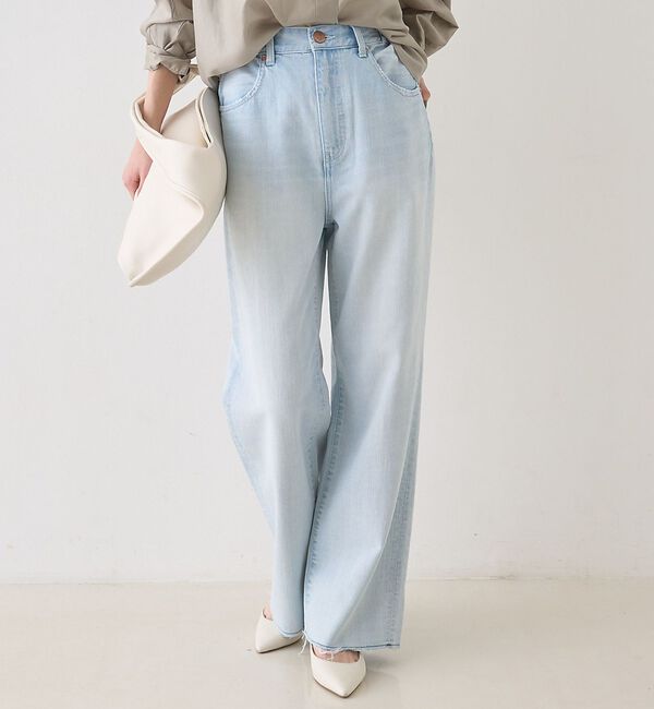 Rouge vif「【RED CARD/レッドカード】Manoa マノア イージーストレートデニム/」|デニム|サックスブルー