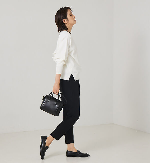 qualite「レーヨンストレッチ2WAYニット」|ニット・セーター|