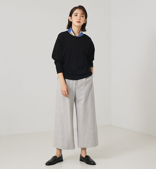 qualite「レーヨンストレッチ2WAYニット」|ニット・セーター|