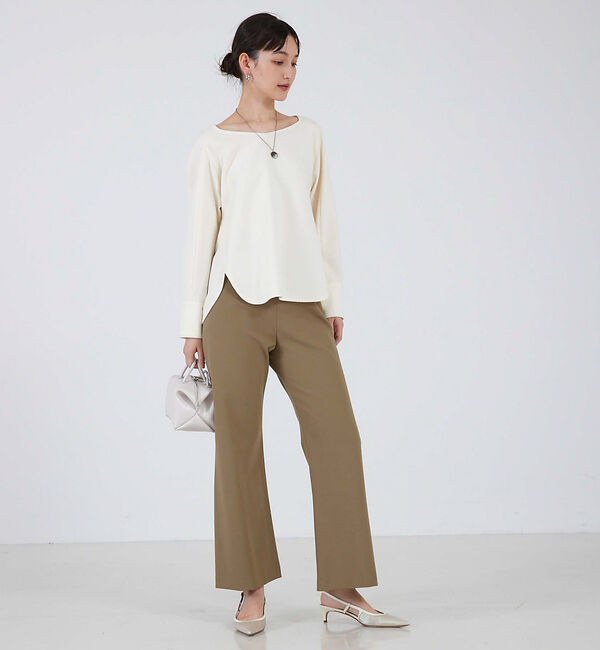 qualite「2WAYバックピーチセミフレアパンツ」|その他|