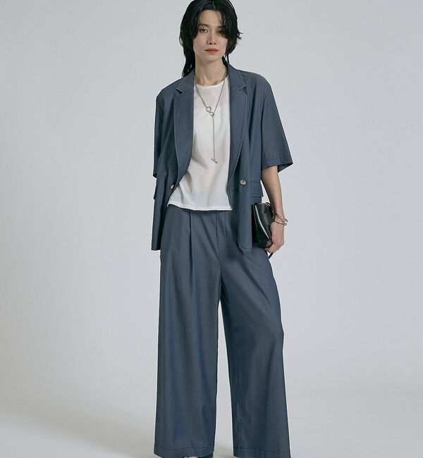 qualite「【接触冷感・セットアップ対応】ライトデニムパンツ」|その他|