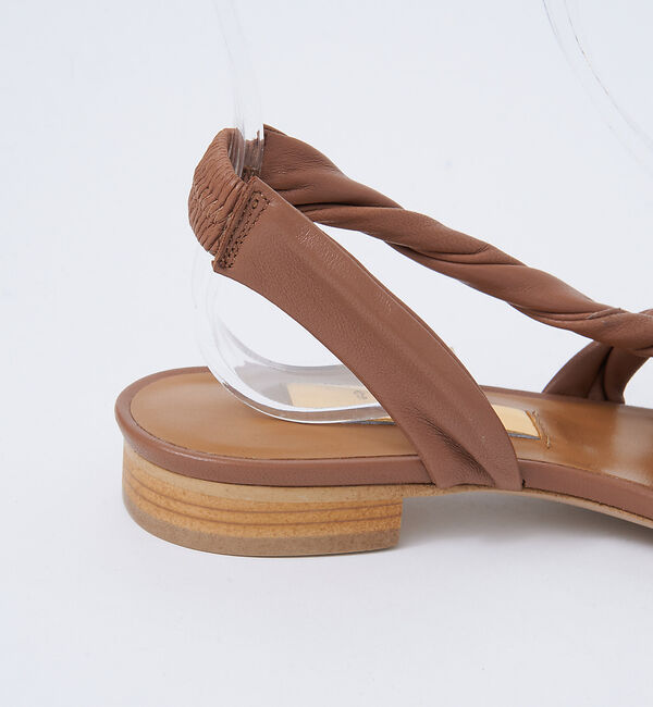 AU BANNISTER「thYme/ひねりストラップサンダル」|サンダル|