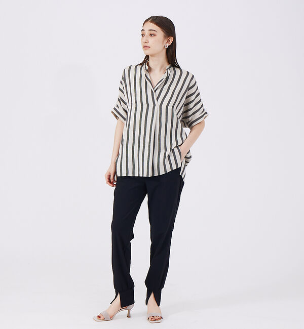 AU BANNISTER「アンクルストラップ スクエアトゥサンダル」|サンダル|