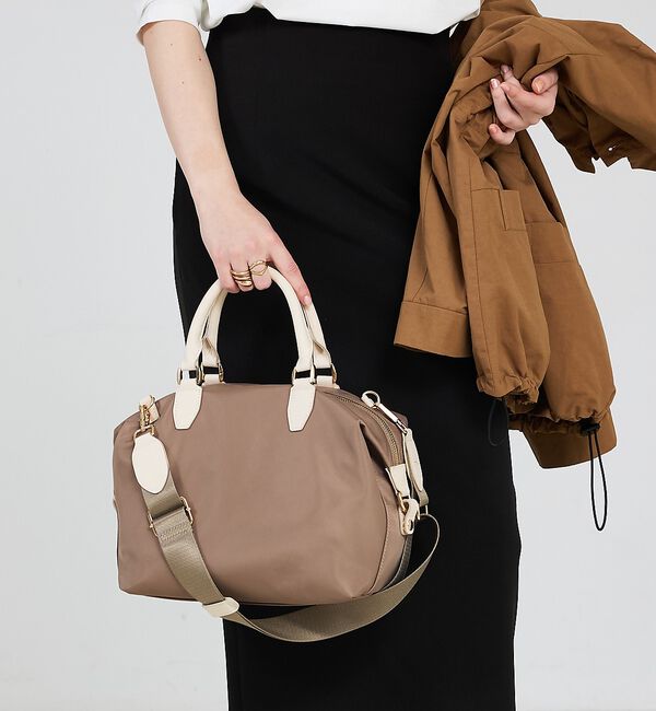 LOWELL things「Porta/ナイロン2WAYボストン」|ボストンバッグ|ベージュ