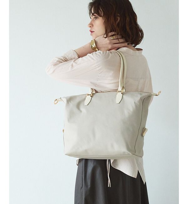 LOWELL things「Porta/A4/2WAYボストンバッグL」|ボストンバッグ|アイボリー