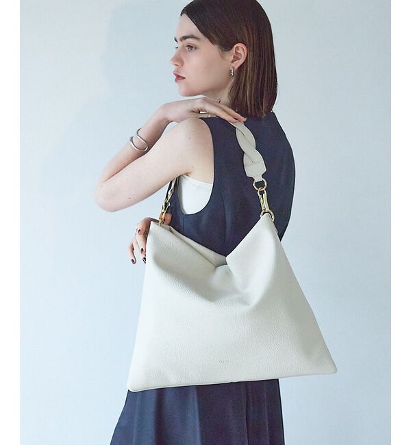 LOWELL things「Karna/ホーボーワンハンドルショルダー」|トートバッグ|アイボリー