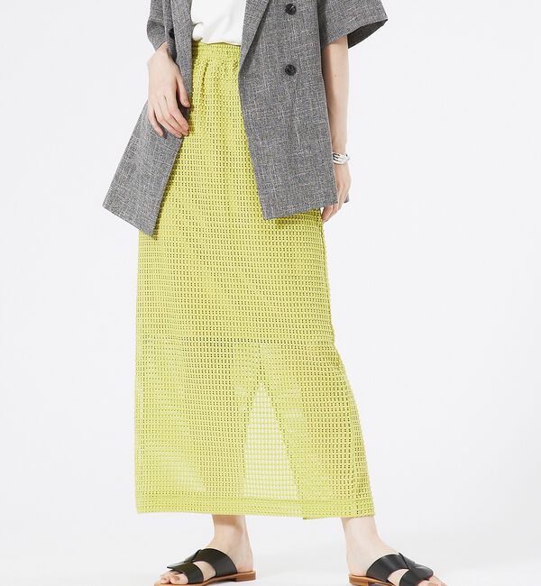 abahouse mavie「メッシュタイトスカート」|スカート|