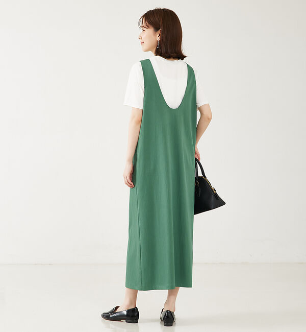 abahouse mavie「【大人のいちまんワンピ】UネックZIP2WAYワンピース」|ワンピース|