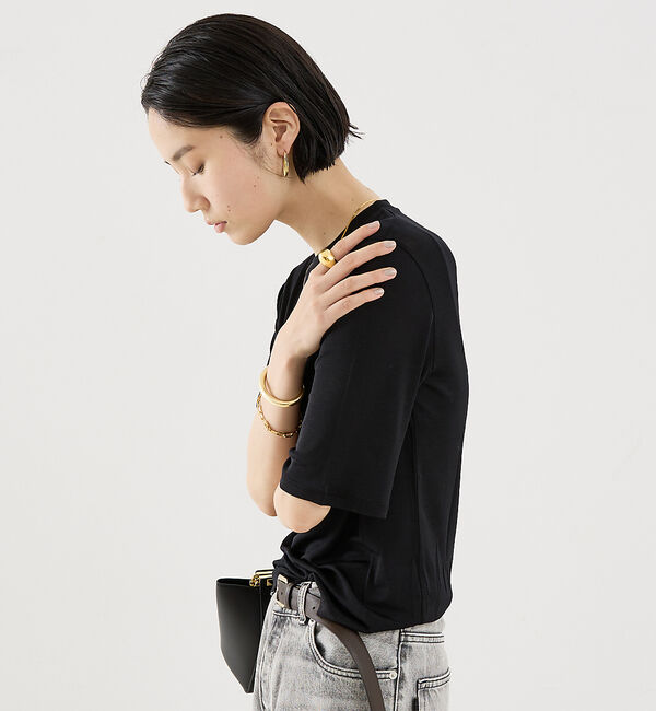 The Store by C' 「【COCUCA】ウォッシャブルシルクTee」|Tシャツ・カットソー|