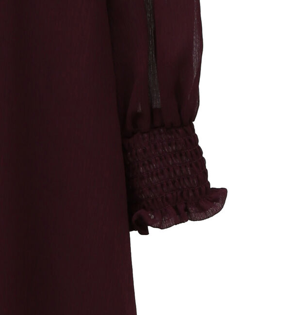 TIARA「フリルハイネックフレアドレス」|ワンピース|