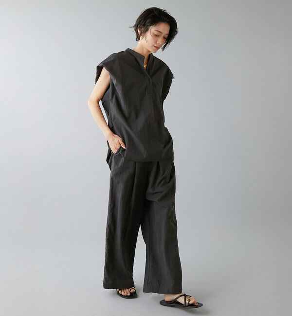 Liesse「高機能素材スキッパーシャツ」|シャツ・ブラウス|