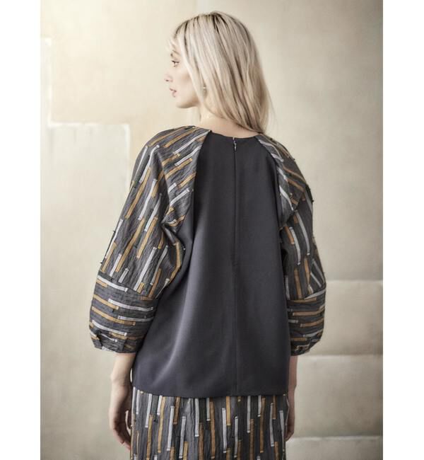  「予約受付2/28（月）まで！！【STELLA CIFFON】カットジャガードMIXブラウス」|シャツ・ブラウス|