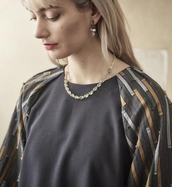  「予約受付2/28（月）まで！！【STELLA CIFFON】カットジャガードMIXブラウス」|シャツ・ブラウス|