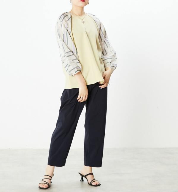  「予約受付2/28（月）まで！！【STELLA CIFFON】カットジャガードMIXブラウス」|シャツ・ブラウス|