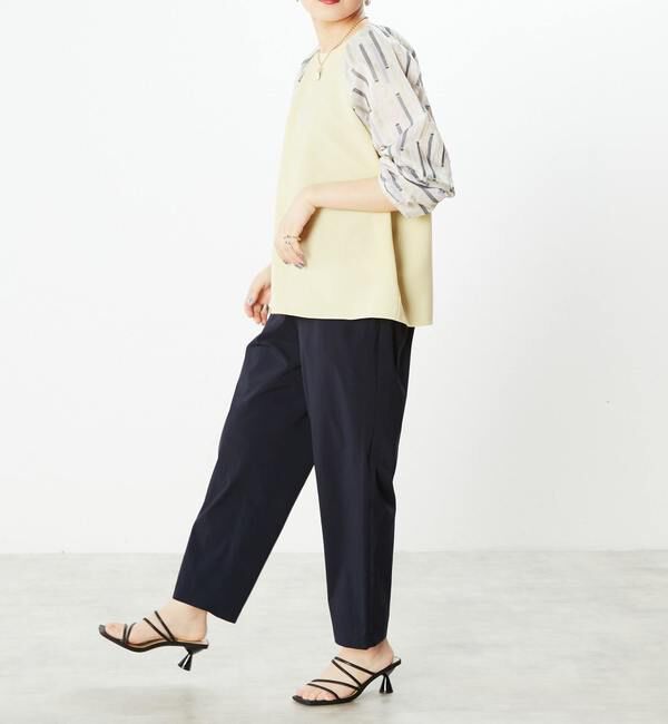  「予約受付2/28（月）まで！！【STELLA CIFFON】カットジャガードMIXブラウス」|シャツ・ブラウス|